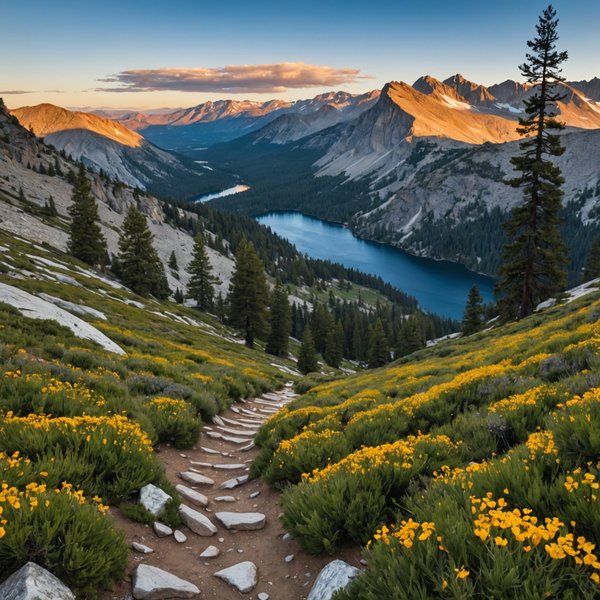 Quels sont les meilleurs sentiers pour une randonnée dans les montagnes de la Sierra Nevada en Californie?